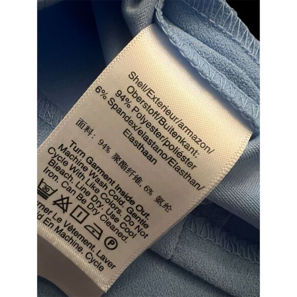 DKNY Women's Size 4 Blue A-line Asymmetrical Knee Length Dress - Picture 10 of 12